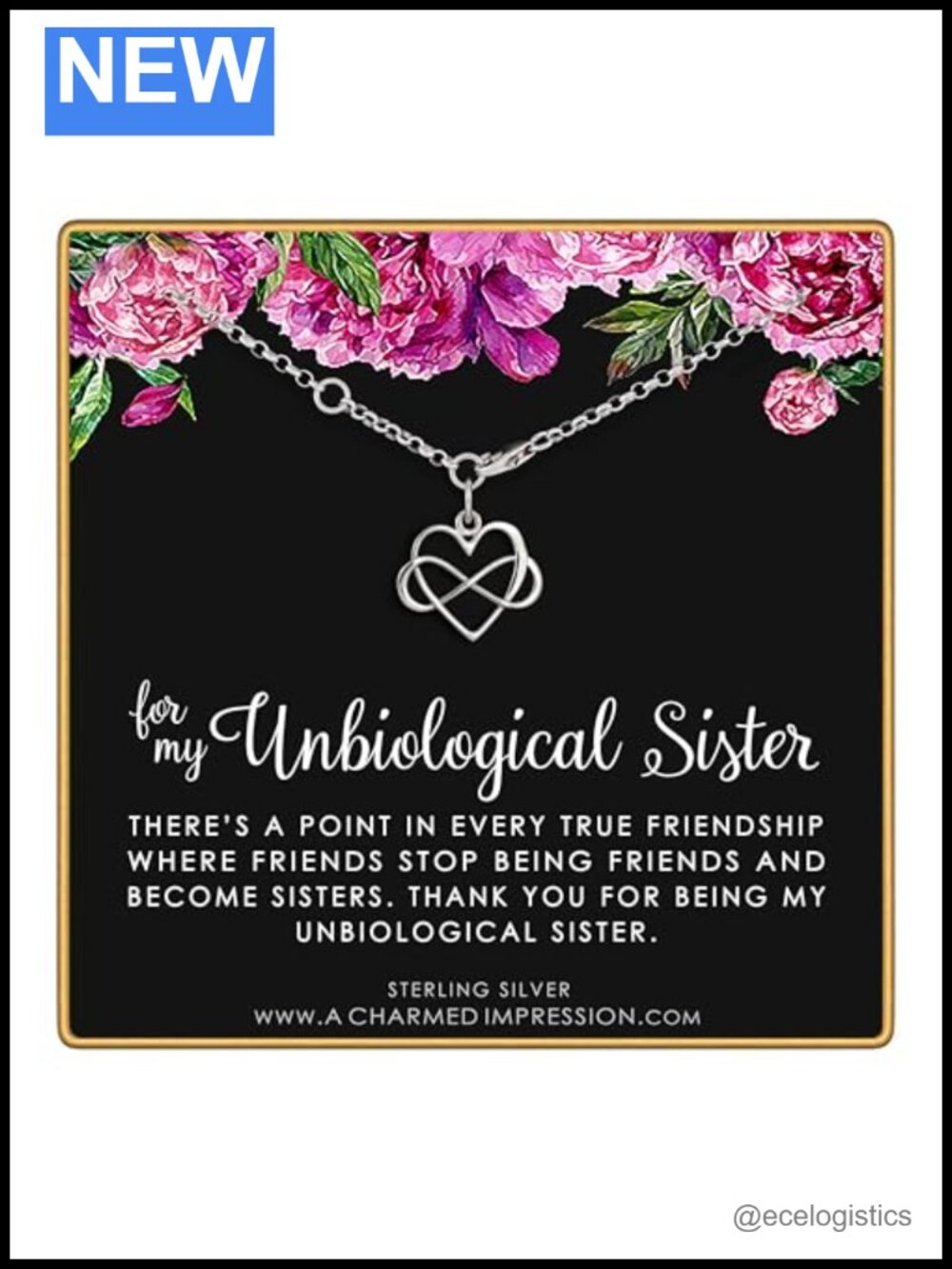 Sterling Silver Infinity Heart Charm Bracelet Adjustable 6.5-7.25"